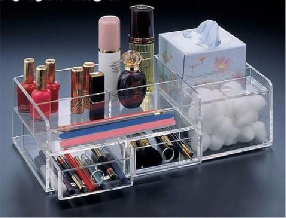 深圳亚克力厂家供应压克力化妆品展示架3mm有机玻璃制作